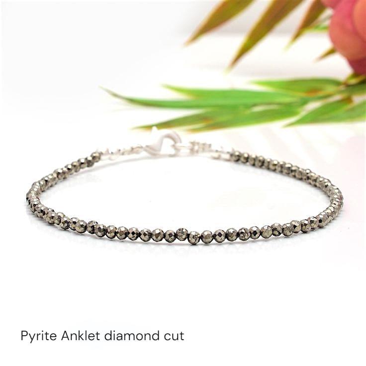 Pyrite Anklet Diamond Cut