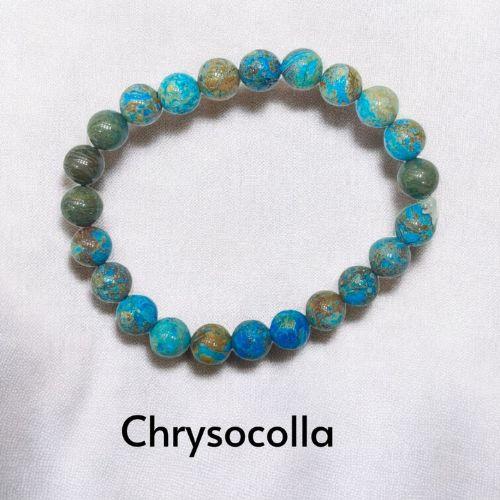 Chrysocolla Crystal Bracelet (AAA Quality)