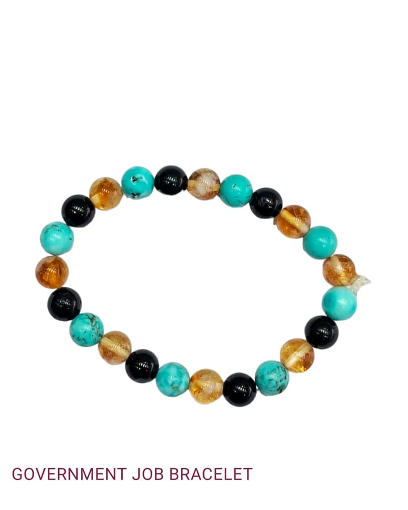 Government Job Manifestation Crystal Bracelet Focus & Stability