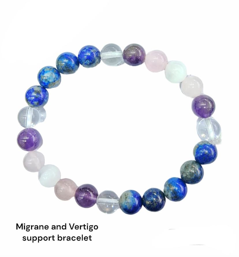 Migraine & Vertigo Support Crystal Bracelet Calm & Balance Energy