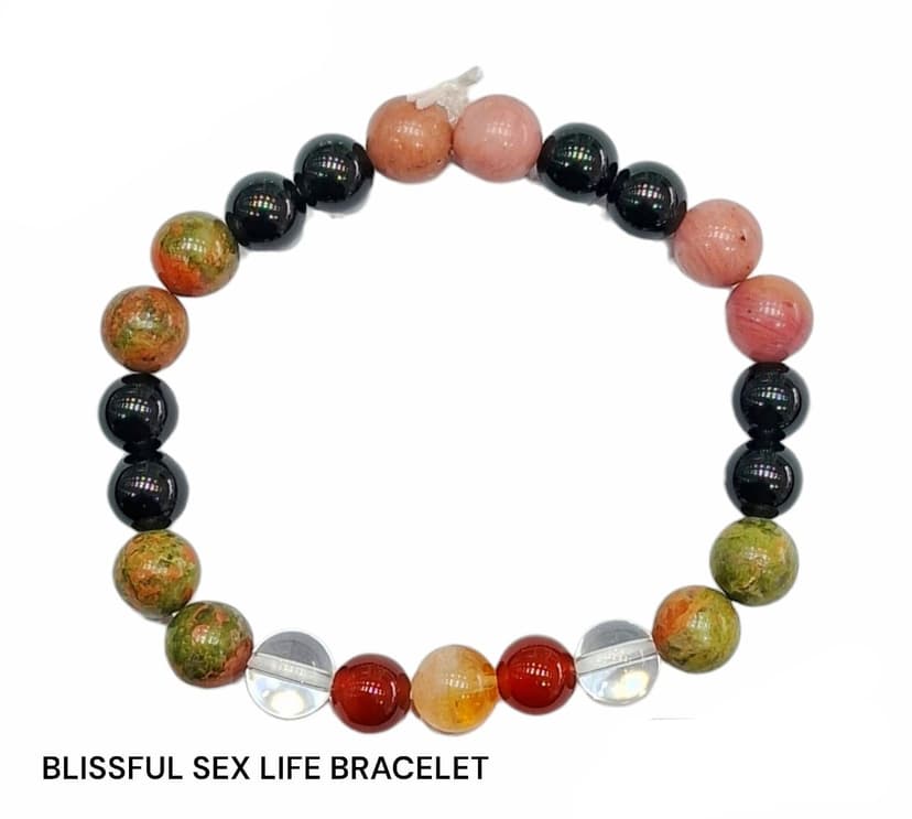 Blissful Sex Life Crystal Bracelet Intimacy and Connection Energy